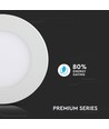 18W Ø22,5cm LED indbygningspanel - Hul: Ø21 cm, Mål: Ø22,5 cm