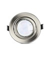 3-pak 5W Indbygningsspot - Stål front, komplet med GU10 holder og LED spot