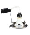 3-pak 5W Indbygningsspot - Stål front, komplet med GU10 holder og LED spot