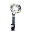 3-pak 5W Indbygningsspot - Stål front, komplet med GU10 holder og LED spot