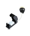 3-pak 5W Indbygningsspot - Stål front, komplet med GU10 holder og LED spot