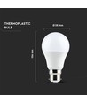 B22 9W LED pære - Samsung LED chip