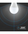 B22 9W LED pære - Samsung LED chip