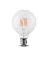 E27 6W LED globepære - Ø12,5 cm, Samsung LED chip, Kultråd