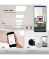 40W Smart Home LED panel - 60x60, Tuya/Smart Life, Virker med Google Home, Alexa og smartphones, hvid kant