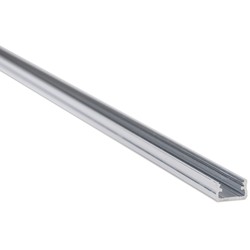 Alu profiler Aluprofil Type A til indendørs IP20 LED strip - 1 meter, grå, vælg cover