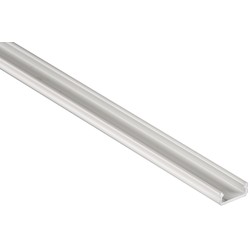 Alu profiler Aluprofil Type D til indendørs IP20 LED strip - Lav, 1 meter, hvid, vælg cover