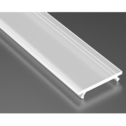 Alu / PVC profiler Matteret cover til aluprofil - 1 meter, passer til Type A, C, D og Z