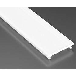 Alu / PVC profiler Mælkehvidt cover til aluprofil - 1 meter, passer til Type A, C, D og Z