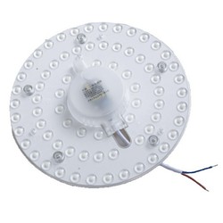 2D kompakt rør 13W LED indsats med linser, flicker free - Ø15,4 cm, erstat G24, cirkelrør og kompaktrør