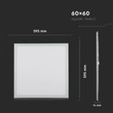 Outlet: V-Tac LED Panel 60x60 - 29W, Samsung LED chip, hvid kant