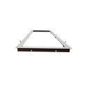 Restsalg: Indbygningsramme til 120x30 LED panel - Velegnet til Troldtekt og gips, hvid kant, (Gammel model)