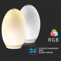 V-Tac RGB+W LED æg - Solcelle, Ø18,8 cm