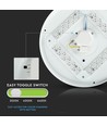 12W LED loftslampe - Ø25,5cm, CCT, 3 lyskulører