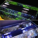 72-100 cm akvarie armatur - 18W LED, hvid/blå, justerbar
