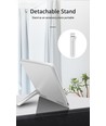 LED lysterapi lampe med timer - 10W, hvid, 10.000 LUX, USB