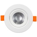 7W LED indbygningsspot - Hul: Ø7,6 cm, Mål: Ø9 cm, indbygget driver, 230V