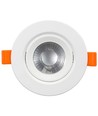 7W Ø10cm LED indbygningsspot - Hul: Ø8 cm, Mål: Ø10 cm, Indbygget driver