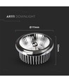 G53 20W LED spot - AR111, Varm hvid