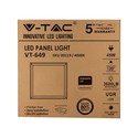 V-Tac 60x60 LED panel - 45W, UGR19, Samsung LED chip, hvid kant