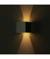 12W LED væglampe - IP65 udendørs, grå, firkantet, justerbar spredning, inkl. lyskilde