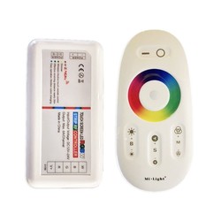 12V RGB+WW RGB+WW controller med fjernbetjening - Passer kun til RGB+WW strip, RF trådløs, 12V (288W), 24V (576W)