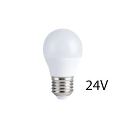 E27 almindelige LED LEDlife 4,5W LED pære - G45, E27, 24V