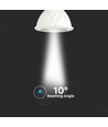 GU10 6W LED spot - Samsung LED chip, 10° ekstra fokuseret