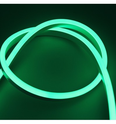 8x16 Neon Flex LED 8W pr meter - 230V, IP67, Grøn