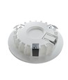 Ø6,8cm Unni68 møbelspot RA95 - 12V DC, Hul: Ø5,6 cm, Mål: Ø6,8 cm, Mat hvid