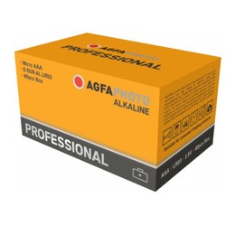 Batterier AAA 40-pak AgfaPhoto Professional batteri - Alkaline, 1,5V