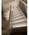 70 cm 4W Trappe aluprofil med LED strip - 24V DC, IP65, Med stik