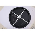 Outlet: LEDlife 40W LED rundt panel - 100 lm/W, Ø60, sort, inkl. monteringsbeslag