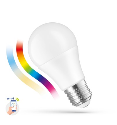 E27 9W Smart Home LED pære - A60, Tuya/Smart Life, virker med Google Home, Alexa og smartphones