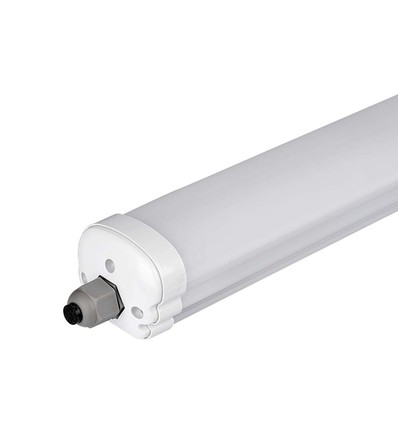 120cm 36W vandtæt komplet LED armatur, gennemfortrådet - 130lm/W, IP65, 6 års garanti