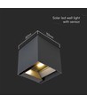 9W Solcelle væglampe LED - PIR sensor