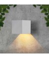 3W Solcelle væglampe LED - IP65, Hvid, sensor