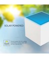 3W Solcelle væglampe LED - IP65, Hvid, sensor