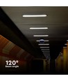 150cm 48W vandtæt komplet LED armatur, Gennemfortrådet - IP65