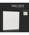 60x60 LED panel, 25W - Højde:33mm, 180lm/w, hvid kant