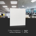 V-Tac 60x60 bagbelyst LED panel - 25W, 180lm/w, hvid kant