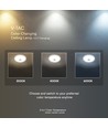 12W LED sensorlampe - IP20 indendørs, CCT, Samsung LED chip, PIR sensor, inkl. lyskilde