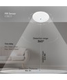 12W LED sensorlampe - IP20 indendørs, CCT, Samsung LED chip, PIR sensor, inkl. lyskilde