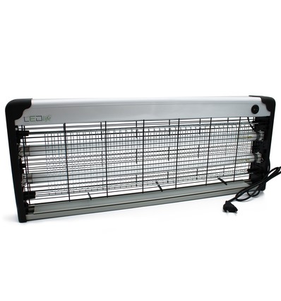 LEDlife insektlampe - 2x20W, indendørs/overdækket, UV-lys, dækker ca. 150m2