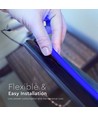 5m 10W/m Blå COB-LED strip - 24V DC, IP67, 320 LED pr. meter, COB LED