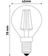 E14 2W LED pære - G45