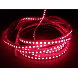 Specifik bølgelængde LED Rød 670 nm 4,8W/m 24V LED strip - 5m, IP20, 60 LED pr. meter