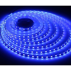 Specifik bølgelængde LED Blå 450 nm 4,8W/m LED strip - 5m, IP20, 60 LED pr. meter