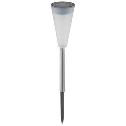 Havelamper Solcelle havelampe - Sølv, med spyd, 38cm høj