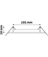 6W Ø12cm LED indbygningspanel - Hul: Ø11 cm, Mål: Ø12 cm